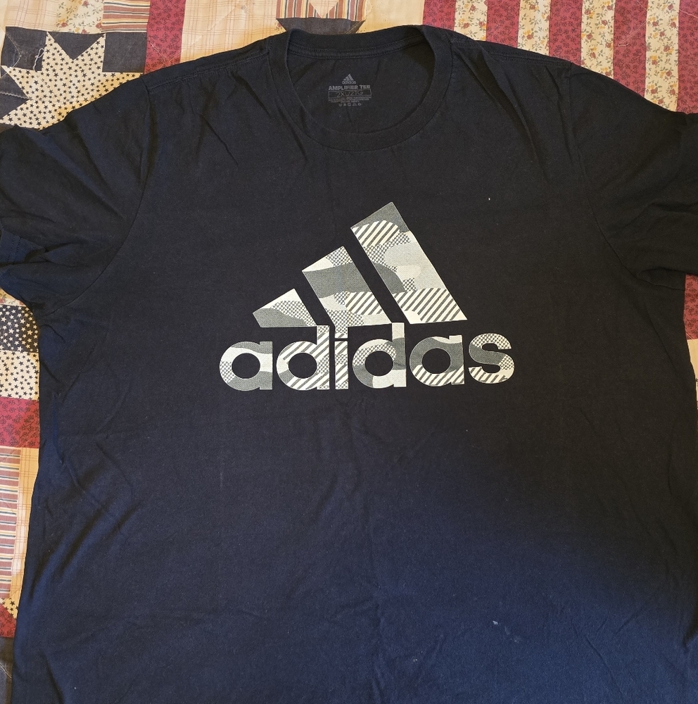 Adidas Men's Navy Tee with Logo